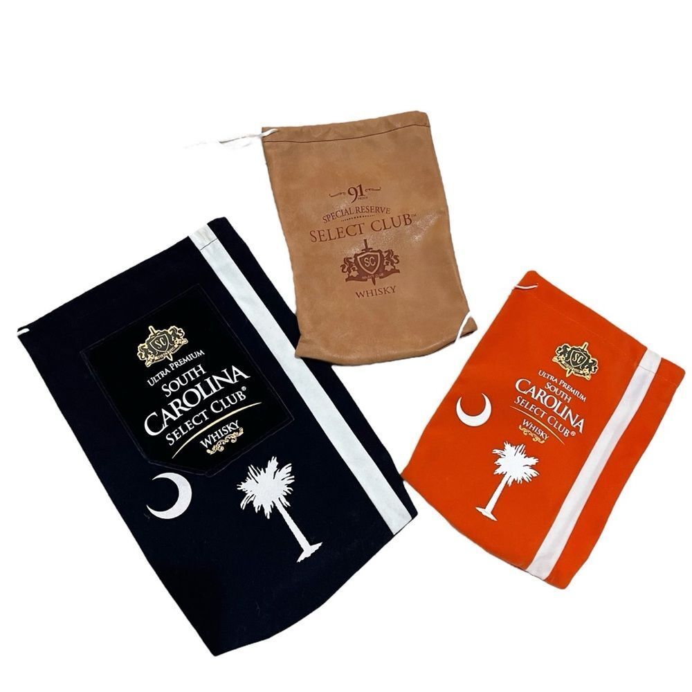 Set of 3 Select Club Whisky Bags